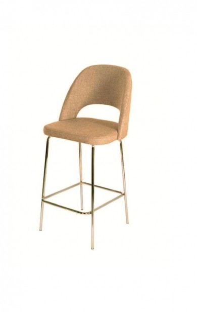 Shell 4 Leg Metal Stools