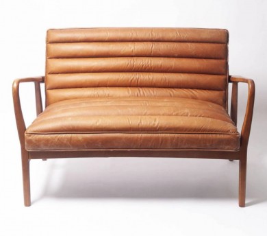 Felix Line Quilted Love Seat
