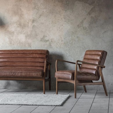 Felix Line Quilted Love Seat