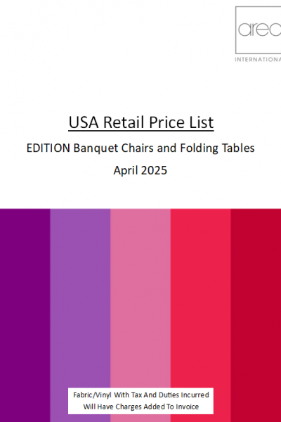 EDITION Banquet Chairs and Folding Tables Price List 